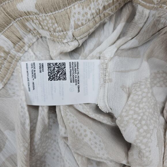 PrAna Pants Womens Medium Fernie Floral Wide Leg Pull On Vacation Coastal Beach - Picture 6 of 7